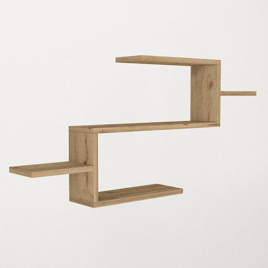 Wall Shelf Twist Brown 101x15x49cm