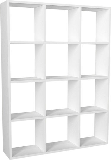 Bibliotecă Ultimate Albă 93.6x22x124.2cm