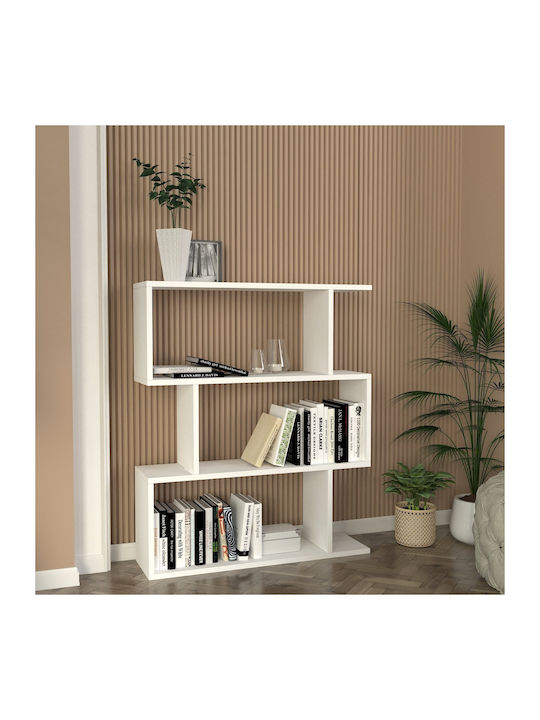 Bibliotecă Karrusel Alb 80x22x95.7cm