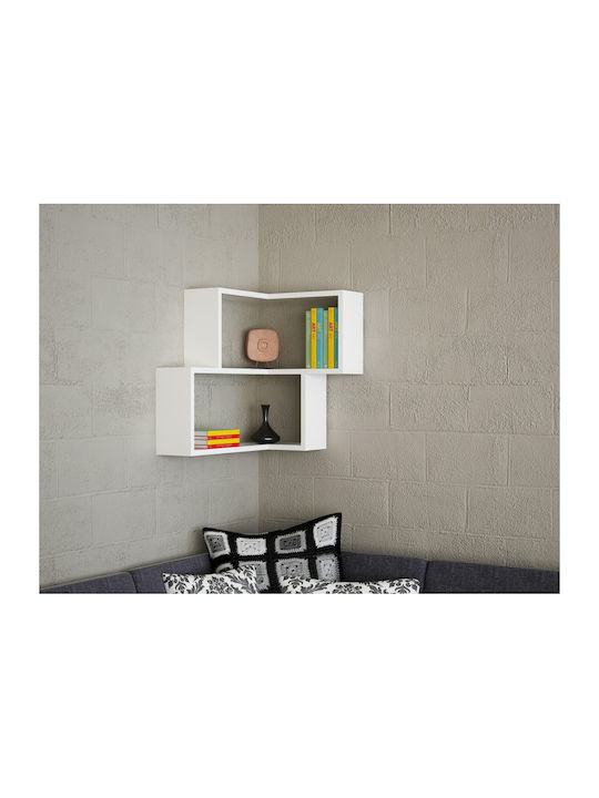 Eckregal Wand White 60x45x55cm