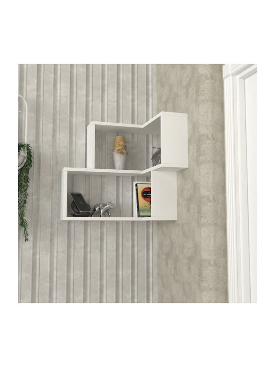 Eckregal Wand White 60x45x55cm