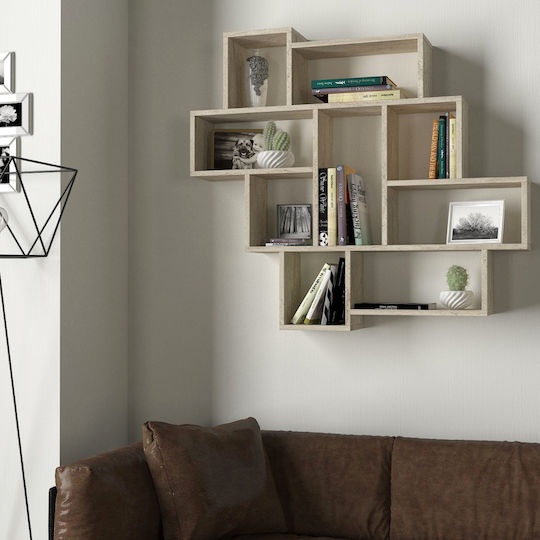 Wall Shelf Smart Display Cream 115.5x14.5x103.5cm