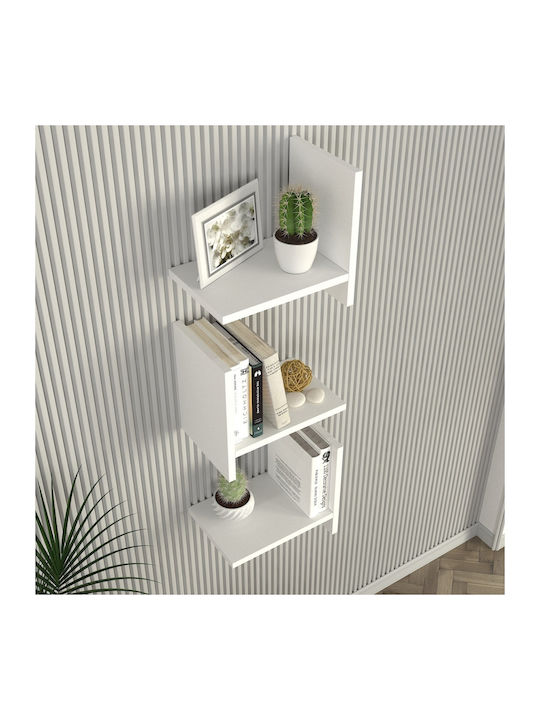 Shelf Wall White 32x22x90cm