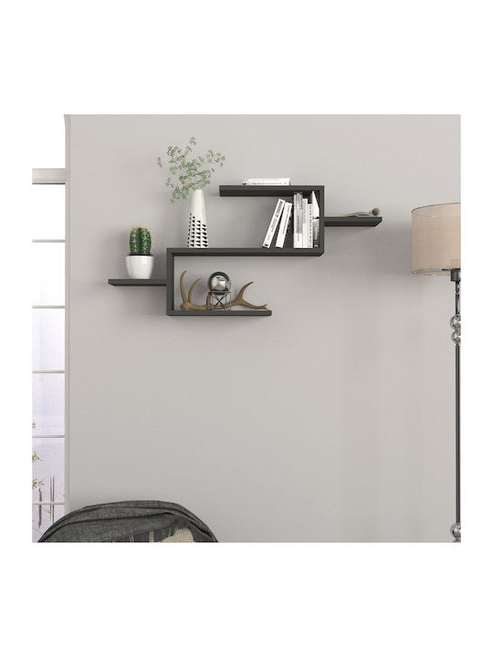 Raft Perete Twist Anthracite 101x15x49cm