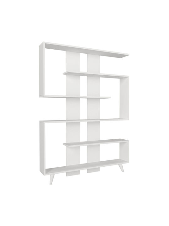 Bibliotecă Albă 62x20x120 cm