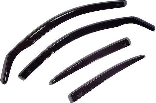 Heko Set of Windbreakers Front and Rear Car Dark Fime for Audi A6 E-Tron 5D Avant 2024+ 4pcs
