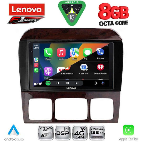 Lenovo Ηχοσύστημα Αυτοκινήτου για Mercedes-Benz S Class 1998-2005 (Bluetooth/USB/WiFi/GPS/Apple-Carplay/Android-Auto) με Οθόνη Αφής 9"
