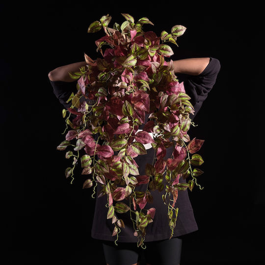 Supergreens Artificial Hanging Tradescantia Purple 90 Cm