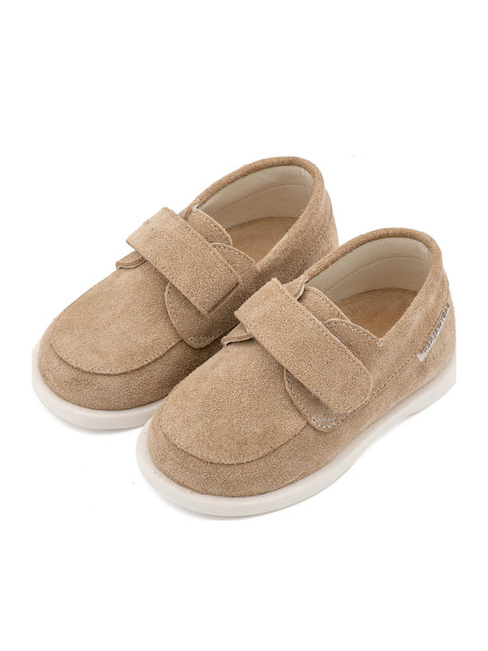 Babywalker Beige Baptism Leather Moccasins