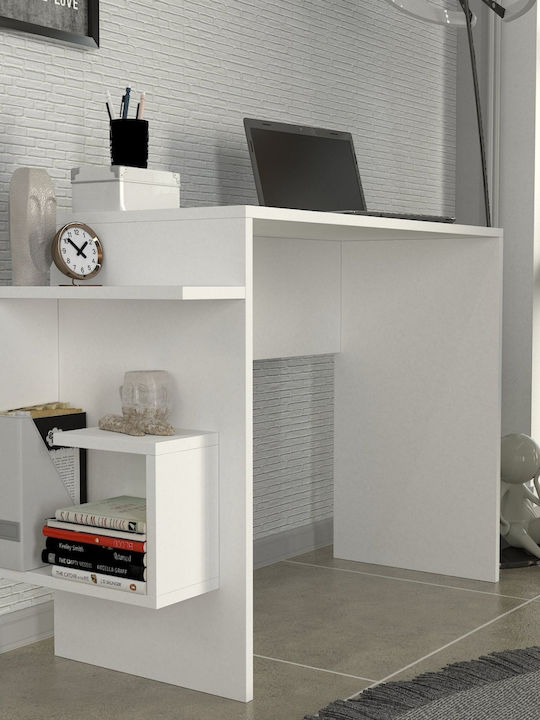 Schreibtisch Sharp Focus Holz Weiß 104.5x40x73.8cm