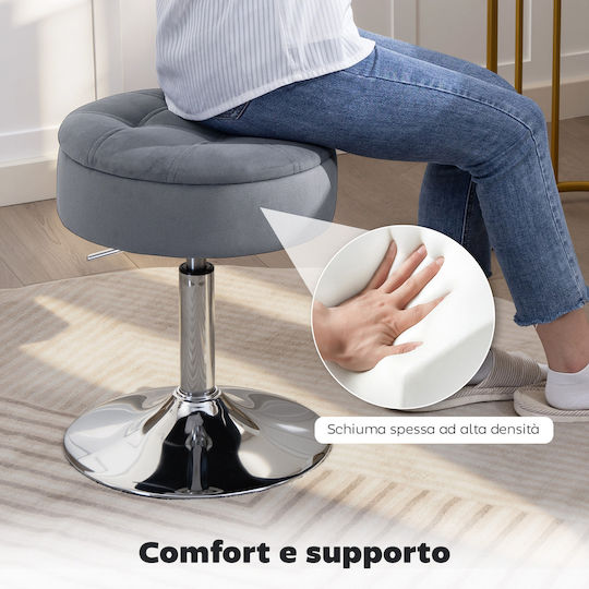 Stool Bar Bistro with Adjustable Height Gray 39x39x65cm