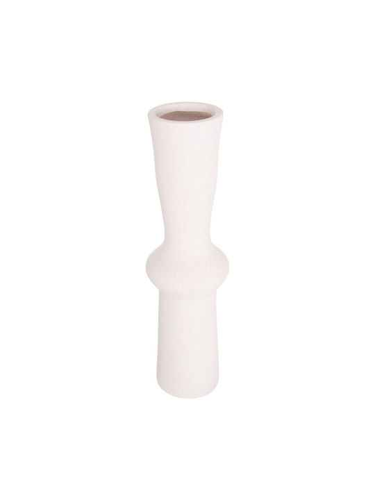 Homemarkt Επιτραπεζιο Κεραμικο Διακοσμητικο Scepter Hm4637.01 Κρυσταλλικο Υπολευκο Φ14x50υεκ