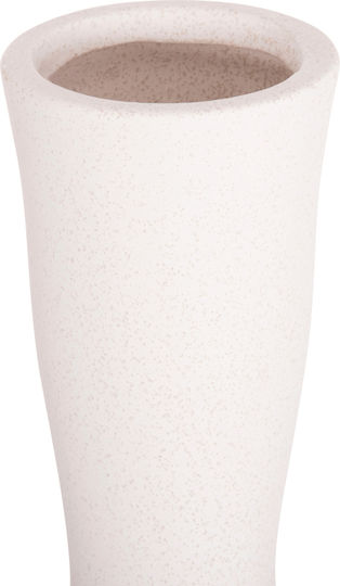 Homemarkt Επιτραπεζιο Κεραμικο Διακοσμητικο Scepter Hm4637.01 Κρυσταλλικο Υπολευκο Φ14x50υεκ