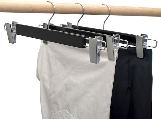 UnicUtil Umeraș pentru Dulap pentru pantaloni Lemn Neagră UUUM41X5 5buc