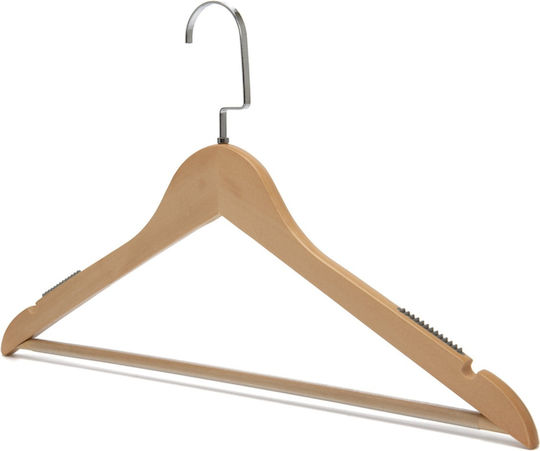 Humero Umeraș pentru Dulap pentru pantaloni Lemn Bej 10buc
