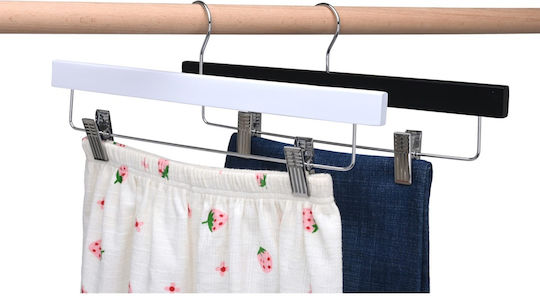 Humero Umeraș pentru Dulap pentru pantaloni Lemn Neagră 50buc