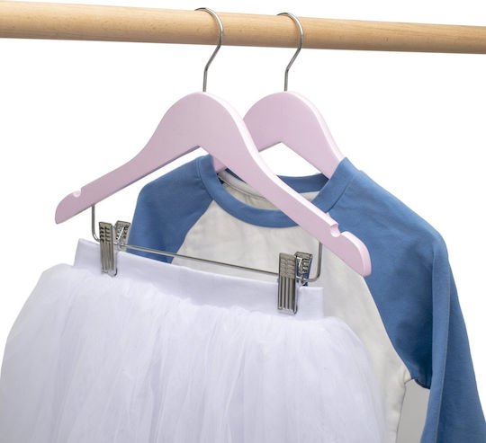 UnicUtil Umeraș pentru Dulap pentru pantaloni Lemn Roz UUUM35X10 10buc