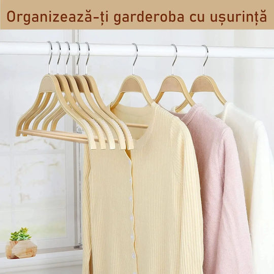 UnicUtil Κρεμάστρα Ρούχων Μπεζ UUUM09X40 40τμχ