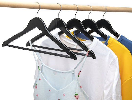 Humero Clothes Hanger Black 40pcs