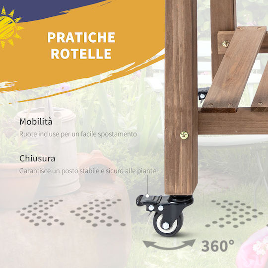 Outsunny Planter Box Wooden 123x54x87cm.
