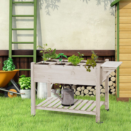 Outsunny Кутия за саксии Дърво Wood 123x54x87см.
