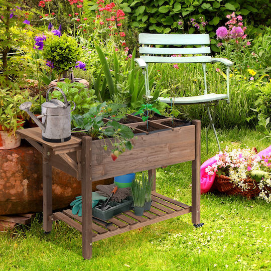 Outsunny Planter Box Wooden 123x54x87cm.