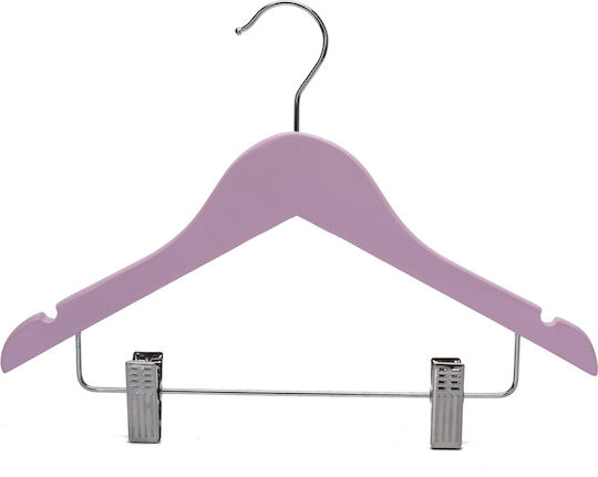 Humero Umeraș pentru Dulap pentru pantaloni Lemn Roz 10buc