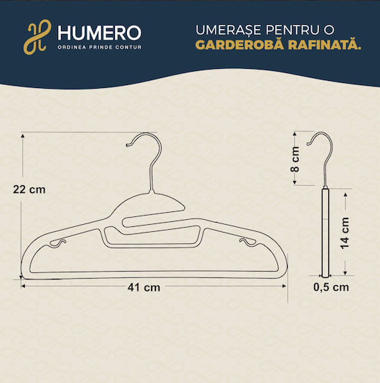 Humero Kleiderbügel Gray 100Stück