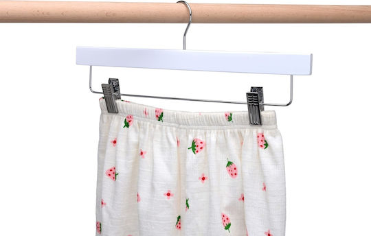 UnicUtil Umeraș pentru Dulap pentru pantaloni Lemn Albă UUUM45X10 10buc