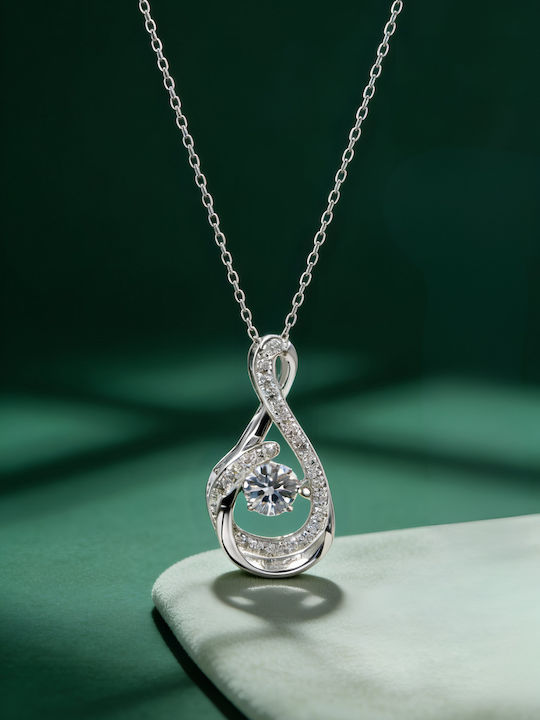 Chrysothemiss Damen Halskette Unendlichkeit Funkeln Vergoldet Zirkon