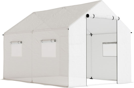 Outsunny 84H-074V00WT Θερμοκήπιο Τούνελ 2x3x2m