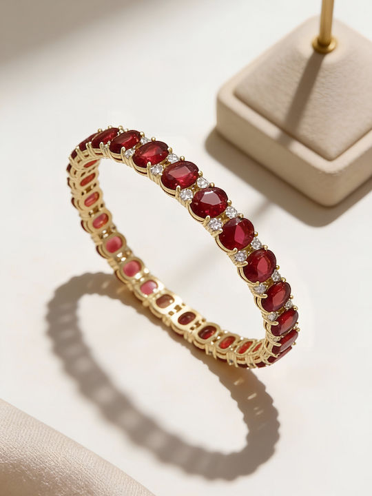 Chrysothemiss Γυναικείο Βραχιόλι Ruby Allure Ruby Συνθετικές Πέτρες Ζιργκόν Chrysothemiss Γυναικείο Βραχιόλι Ruby Allure Ruby Συνθετικές Πέτρες Ζιργκόν