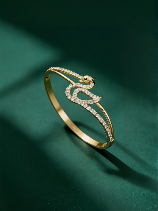 Chrysothemiss Brățară Pentru Femei Golden Whim Design Cu Zircon Alb