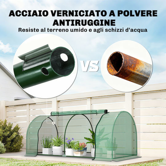 Outsunny 845-305V01 Θερμοκήπιο Τούνελ 2x1x0.8m