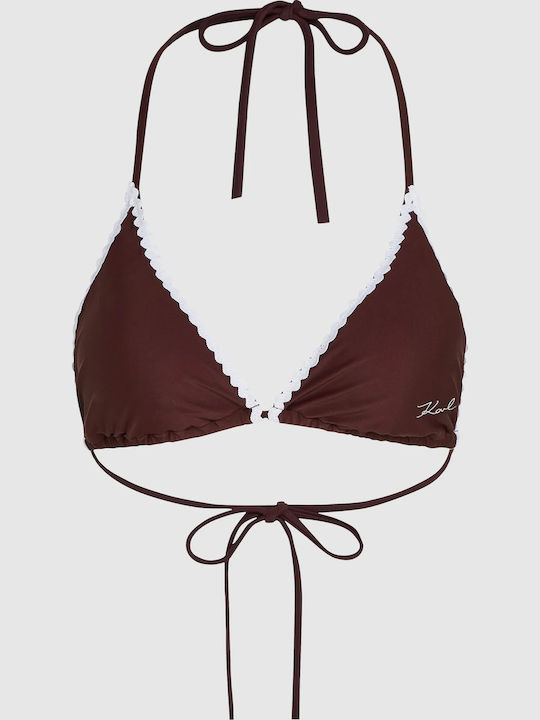 Triangle Bikini Top Brown