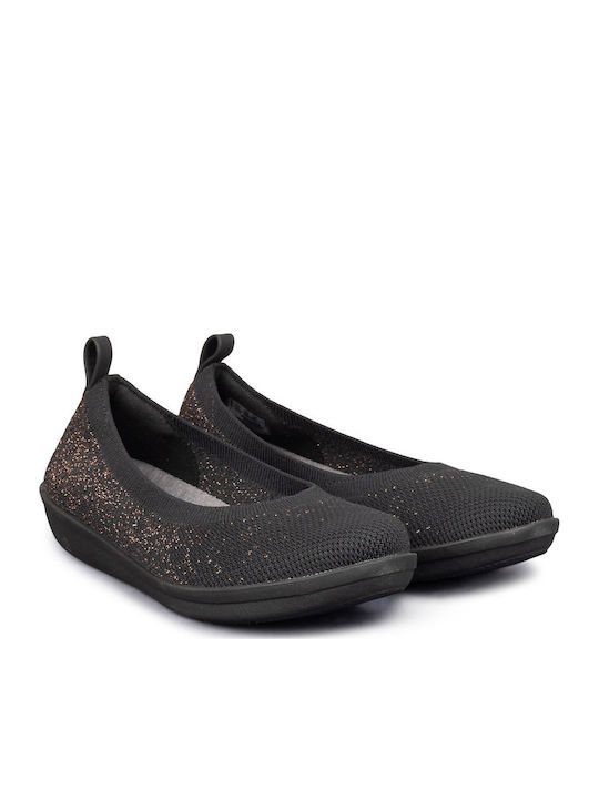 Leather Ballerinas Ayla Paige Black