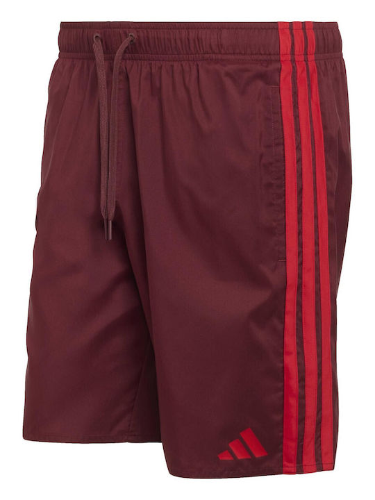 3 Stripes Men's Swimwear Shorts Red Striped