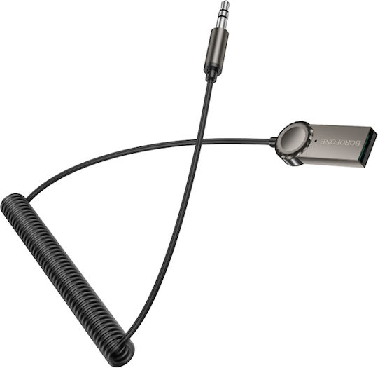 Aux Car Cable Borofone Bc56 Peaceful Spring Bluetooth Audio Receiver Black