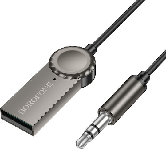 Aux Car Cable Borofone Bc56 Peaceful Spring Bluetooth Audio Receiver Black