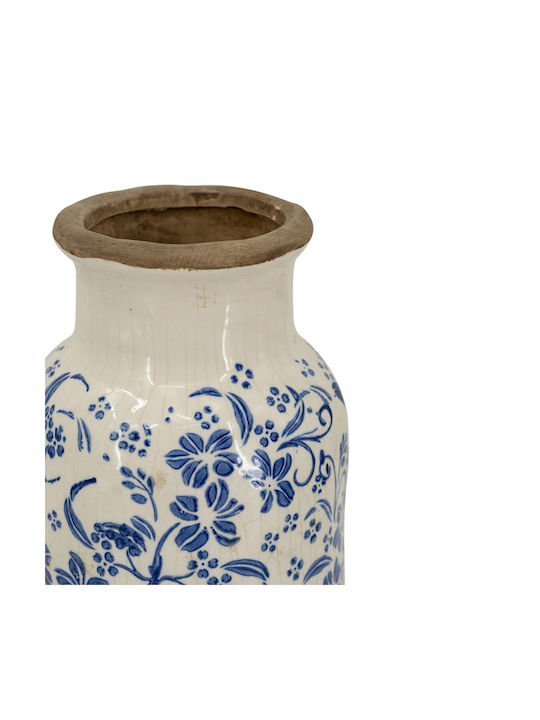 Artekko Decorative Vase Aging White 14.5x14.5x31.7cm