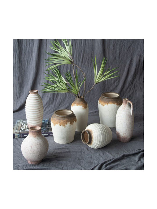 Artekko Decorative Vase White 12.7x12.7x28.4cm