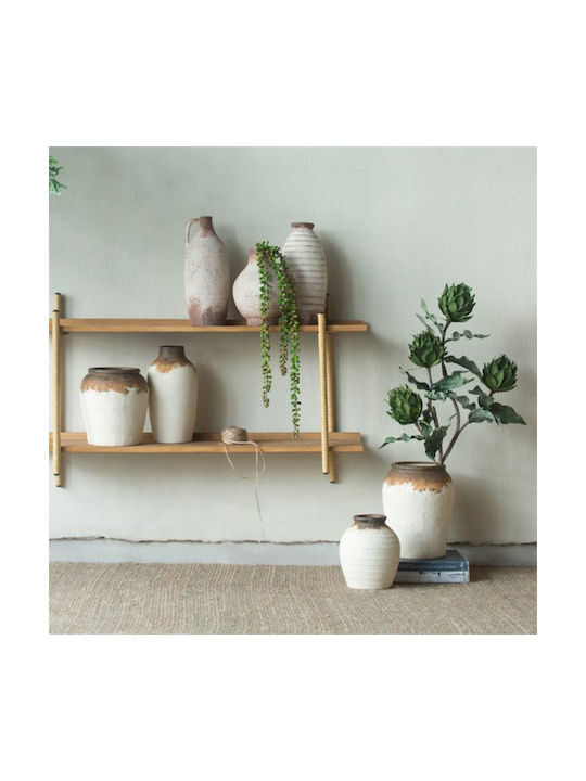 Artekko Decorative Vase White 12.7x12.7x28.4cm
