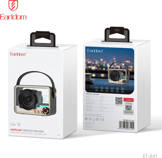 Earldom Ηχείο Bluetooth 5W με Ραδιόφωνο Διάφανο ET-A41