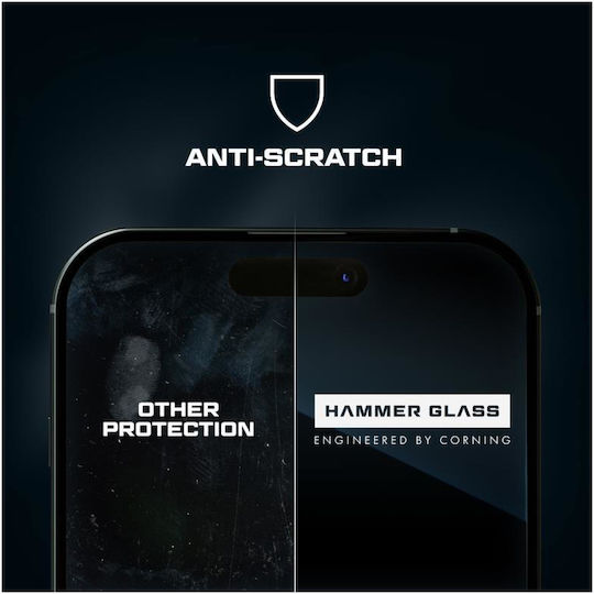Tempered Glass Hammer Glass Apple iPhone 17 Pro Max Corning 1 Piece