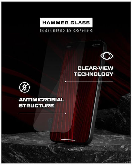 Tempered Glass Hammer Glass Apple Iphone 17 17 Pro Corning 1 Τεμ