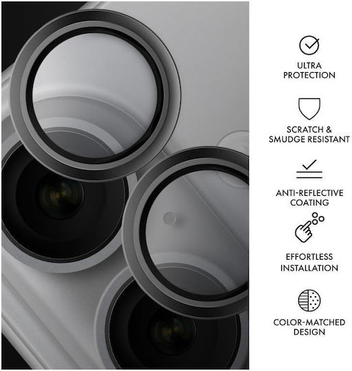Tempered Glass Full Face Hammer Glass Τζαμάκι Κάμερας Apple Iphone 17 Ασημί
