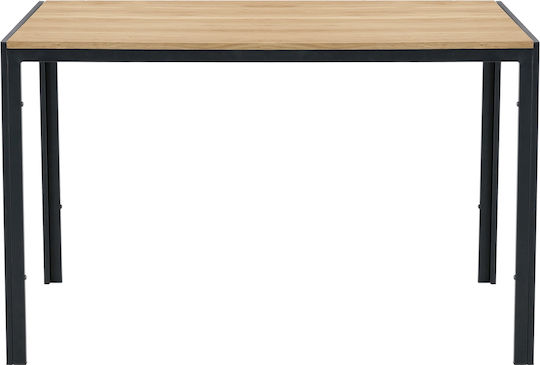 Crestmere Τραπεζαρίας Sonoma/μαύρο 120x70x75εκ. Crestmere Τραπεζαρίας Sonoma/μαύρο 120x70x75εκ.
