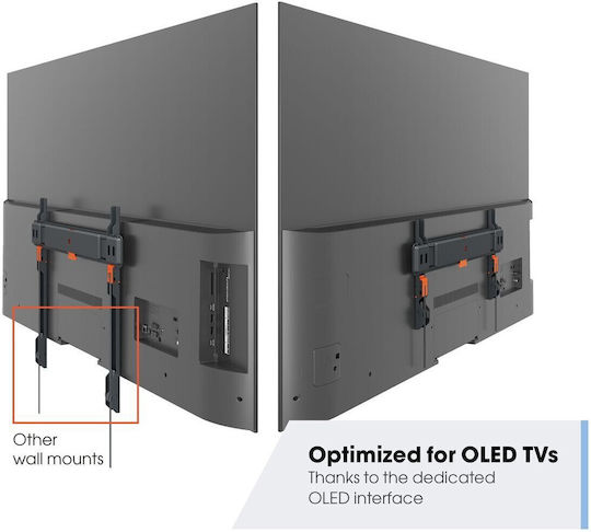 Vogel's TVM 3405 SP TVM3405SP Βάση Τηλεόρασης Τοίχου έως 77" και 50kg Μαύρο