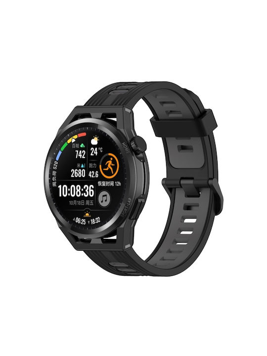 Λουράκι Σιλικόνης Μαύρο (Huawei Watch GT Runner)