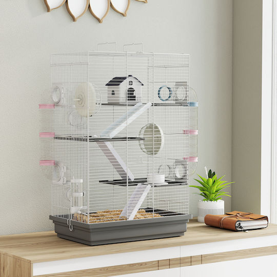 Pawhut Rodent Cage 47x30x70cm